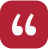 White quotation mark icon